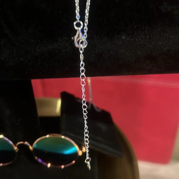 Moissanite necklace Over 1 CTW heart halo New in Box 925 Sterling Silver Color D - Picture 4 of 6